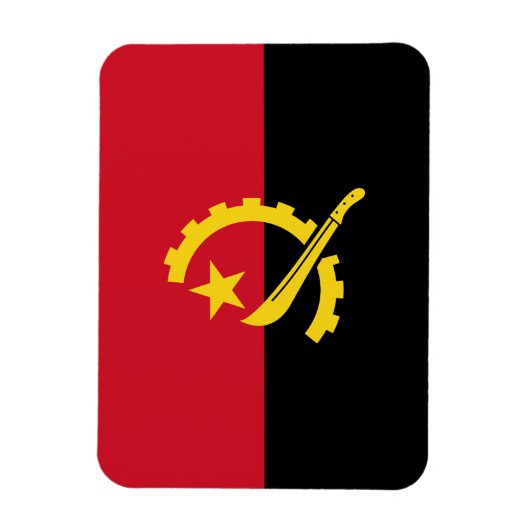 Patriottische Angolese vlag Magneet (Verticaal)