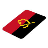 Patriottische Angolese vlag Magneet (Linkerzijde)