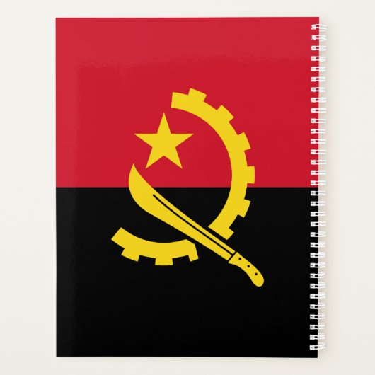 Patriottische Angolese vlag Planner (Achterkant)