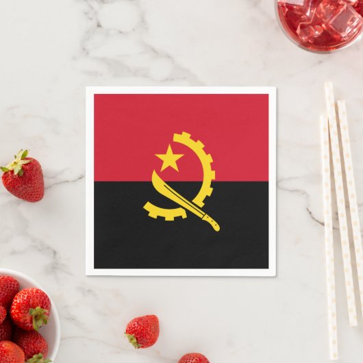 Patriottische Angolese vlag Servetten (Insitu)
