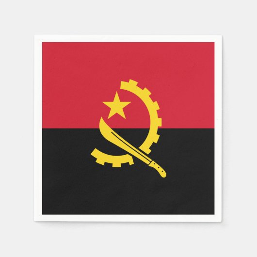 Patriottische Angolese vlag Servetten (Voorkant)