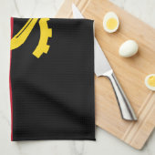 Patriottische Angolese vlag Theedoek (Quarter Fold)