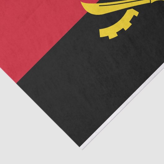 Patriottische Angolese vlag Tissuepapier (Detail)