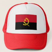 Patriottische Angolese vlag Trucker Pet (Voorkant)