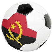 Patriottische Angolese vlag Voetbal (Drie kwart)