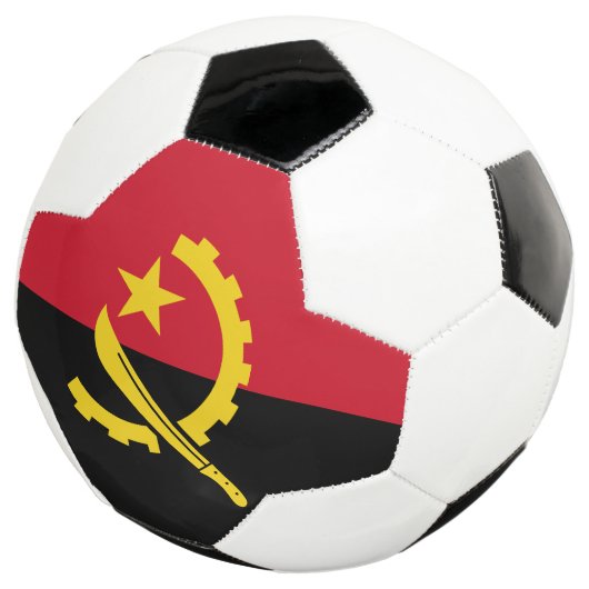 Patriottische Angolese vlag Voetbal (Drie kwart)