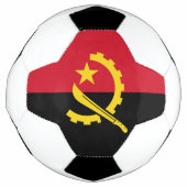 Patriottische Angolese vlag Voetbal (Voorkant)