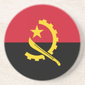 Patriottische Angolese vlag Zandsteen Onderzetter (Voorkant)