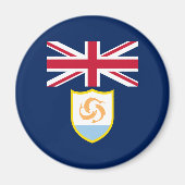 Patriottische Anguilla Flag Magnet (Voorkant)