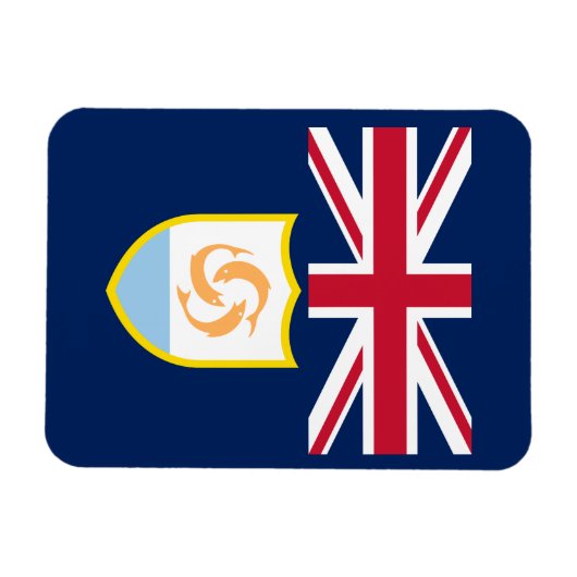 Patriottische Anguilla Flag Magnet Magneet (Horizontaal)