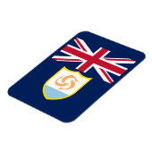 Patriottische Anguilla Flag Magnet Magneet (Linkerzijde)