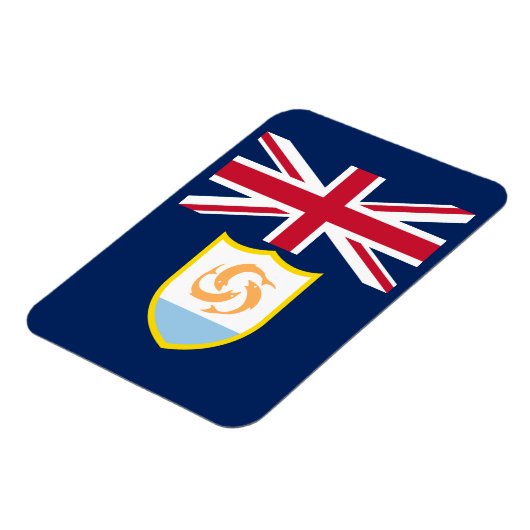 Patriottische Anguilla Flag Magnet Magneet (Linkerzijde)