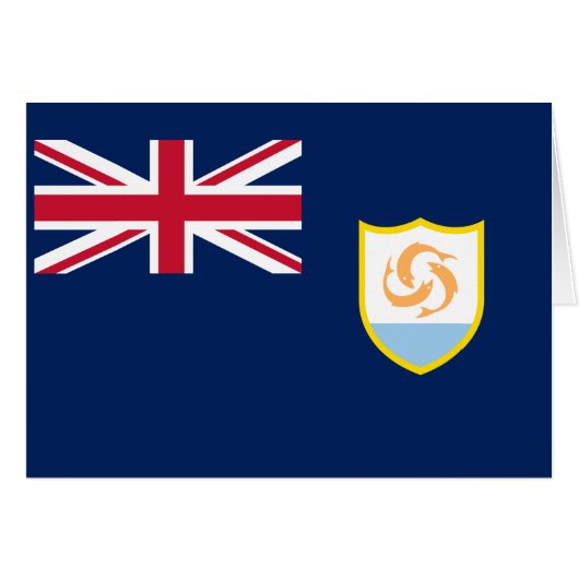 Patriottische Anguilla-vlag (Voorkant Horizontaal)