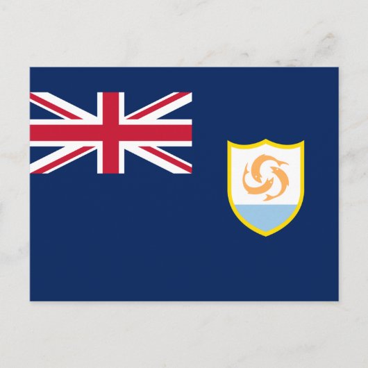 Patriottische Anguilla-vlag Briefkaart (Voorkant)