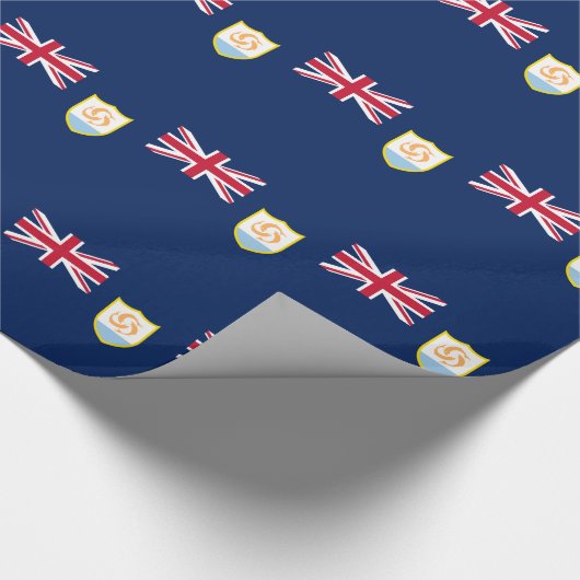 Patriottische Anguilla-vlag Cadeaupapier (Hoek)