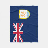 Patriottische Anguilla-vlag Fleece Deken (Voorkant)