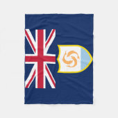 Patriottische Anguilla-vlag Fleece Deken (Voorkant)
