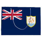 Patriottische Anguilla-vlag Groot Cadeauzakje (Achterkant)