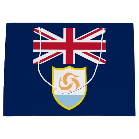 Patriottische Anguilla Vlag Grote Cadeautas (Voorkant)