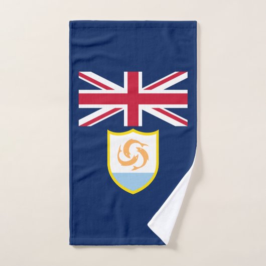 Patriottische Anguilla-vlag Handdoek (Handdoek)