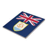Patriottische Anguilla Vlag keramische Tegel Tegeltje (Zijkant)