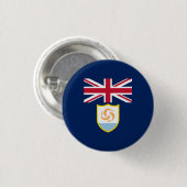 Patriottische Anguilla-vlag knop Ronde Button 3,2 Cm (Voorkant /achterkant)