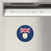 Patriottische Anguilla Vlag Magneet (Insitu (Vaatwasser))