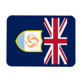 Patriottische Anguilla Vlag Magneet (Horizontaal)