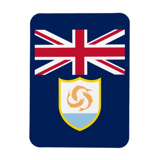 Patriottische Anguilla Vlag Magneet (Verticaal)