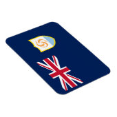 Patriottische Anguilla-vlag Magneet (Rechterzijde)