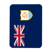Patriottische Anguilla-vlag Magneet (Verticaal)
