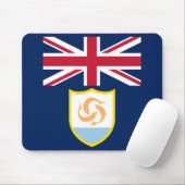 Patriottische Anguilla-vlag muismat (Met muis)
