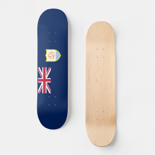 Patriottische Anguilla-vlag Persoonlijk Skateboard (Voorkant)
