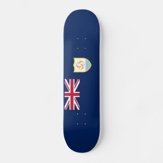 Patriottische Anguilla-vlag Persoonlijk Skateboard (Voorkant)