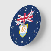 Patriottische Anguilla-vlag Ronde Klok (Hoek)