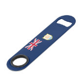 Patriottische Anguilla-vlag Speed Flessenopener (Voorkant Gekanteld)