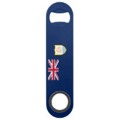 Patriottische Anguilla-vlag Speed Flessenopener (Achterkant)