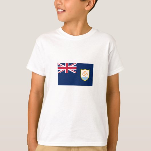 Patriottische Anguilla-vlag T-shirt (Voorkant)