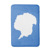 Patriottische Antarctica-vlag Badmat (Voorkant Verticaal)