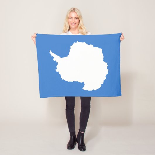 Patriottische Antarctica-vlag Fleece Deken (In situ)
