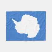 Patriottische Antarctica-vlag Fleece Deken (Voorkant (Horizontaal))