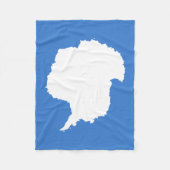 Patriottische Antarctica-vlag Fleece Deken (Voorkant)