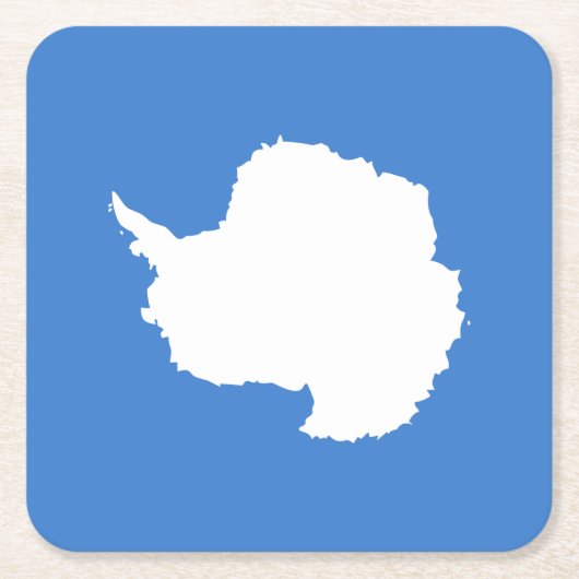 Patriottische Antarctica-vlag Kartonnen Onderzetters (Voorkant)