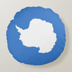 Patriottische Antarctica-vlag Rond Kussen