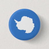 Patriottische Antarctica-vlag Ronde Button 3,2 Cm (Voorkant)