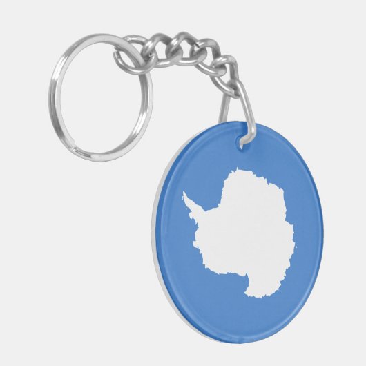 Patriottische Antarctica-vlag Sleutelhanger (Voorkant Links)