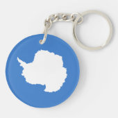 Patriottische Antarctica-vlag Sleutelhanger (Achterkant)