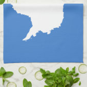 Patriottische Antarctica-vlag Theedoek (Gevouwen)