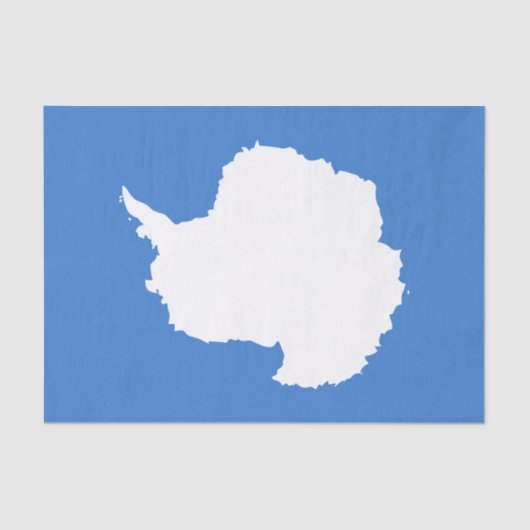 Patriottische Antarctica-vlag Tissuepapier (Voorkant)