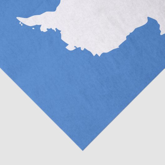 Patriottische Antarctica-vlag Tissuepapier (Detail)